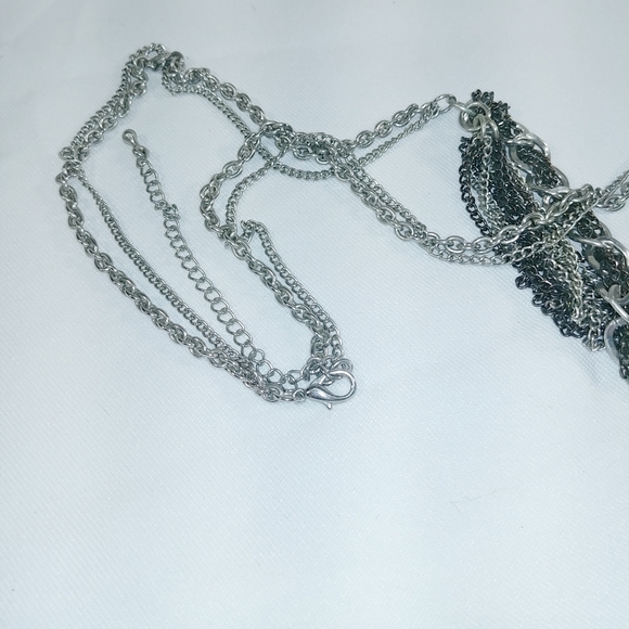 Long Multi Layer Chain Necklace - Picture 6 of 8